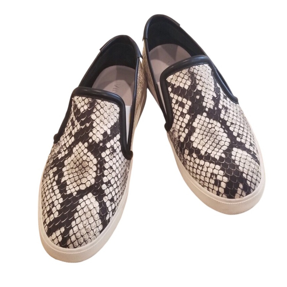 Vince Blair Slip-on Snake Effect Sneakers Casual Size 7.5